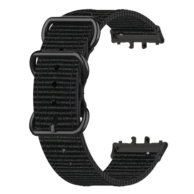 Three Ring Buckle Woven Fabric Nylon Watch Band, For Honor Watch X5