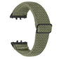 Black Connector Wave Pattern Elastic Woven Nylon Watch Band, For Honor Watch X5