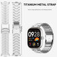 Split Safety Buckle Titanium Alloy Watch Band, For Redmi Watch6/5/4/Xiaomi Band 9 Pro/8 Pro