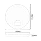 Round electronic kitchen scale size diagram showing 190mm diameter and 19mm thickness