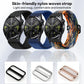 xDfind Sliding Buckle Nylon Braided Watch Band, 20mm, 22mm