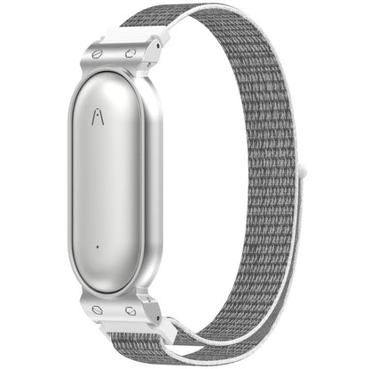 xDfind Metal Frame Integrated Nylon Loop Hook and Loop Fastener Watch Band, For Plaud NotePin AI