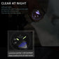 Black electronic sports watch with dark dial and luminous hands, black rubber strap
