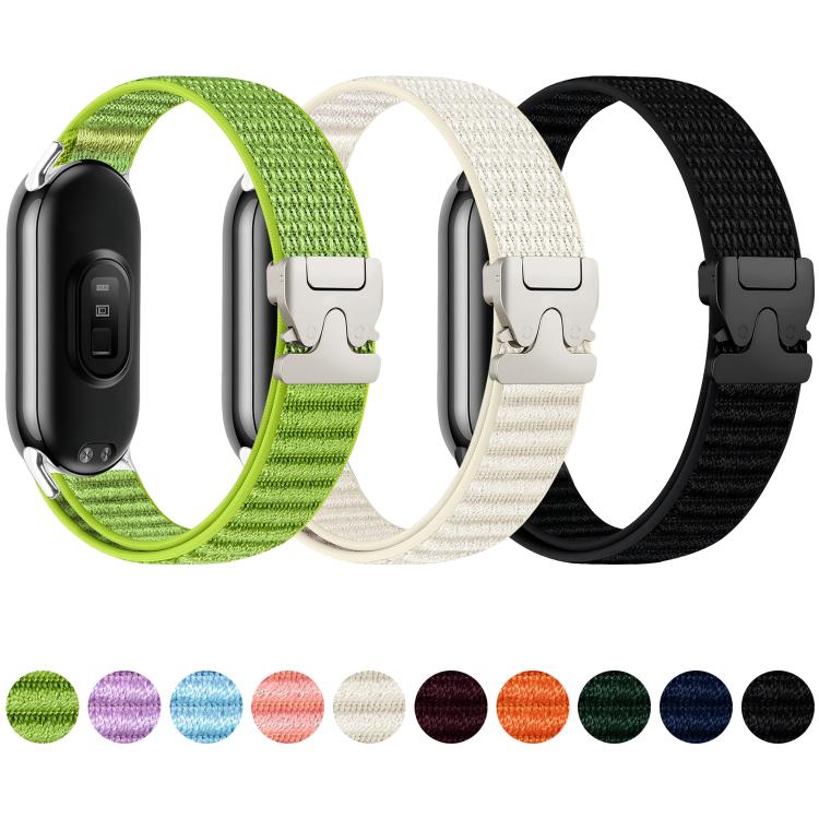 xDfind Parachute Buckle Mountain Pattern Nylon Watch Band, For Xiaomi Smart Band 11 / 10 / 9 / 8