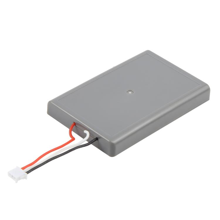 Gray rechargeable controller battery pack with red-and-white connector cable
