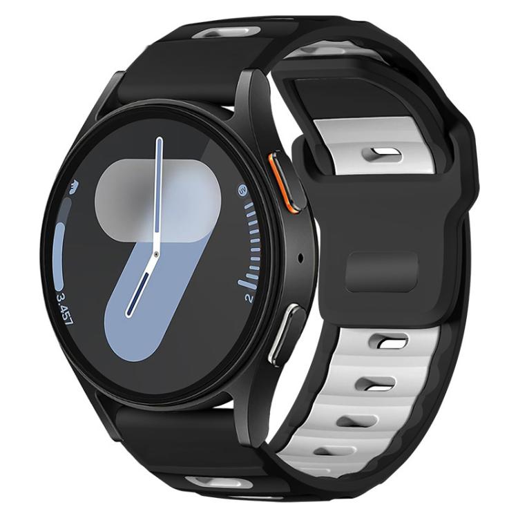 xDfind Flat-head Dual-color Silicone Watch Band, 20mm