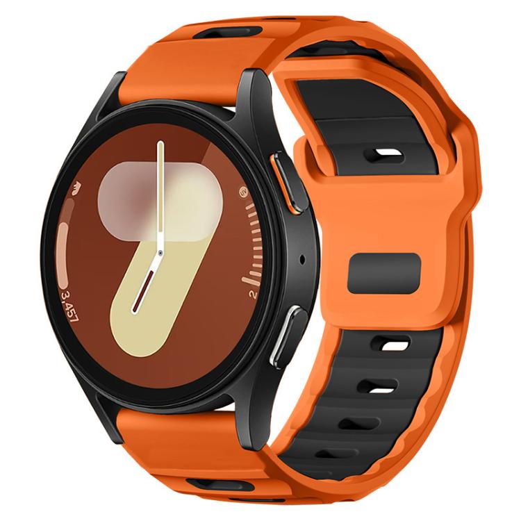 xDfind Flat-head Dual-color Silicone Watch Band, 20mm