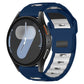 xDfind Flat-head Dual-color Silicone Watch Band, 20mm
