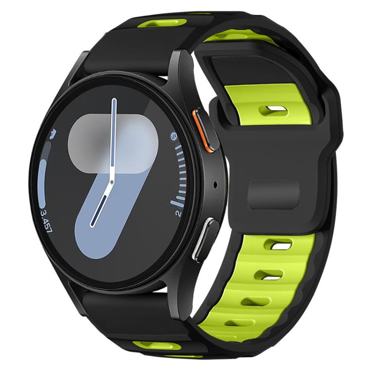 xDfind Flat-head Dual-color Silicone Watch Band, 20mm
