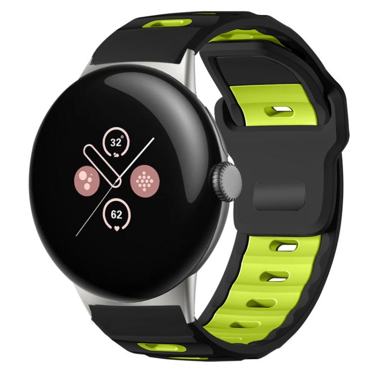 xDfind Flat-head Dual-color Silicone Watch Band, For Google Pixel Watch 5 / 4 / 3 / 2 / 1 41mm