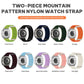 xDfind Two-section Mountain Pattern Nylon Watch Band, For Galaxy Watch Ultra2 2026 / 2025 / 1 2024