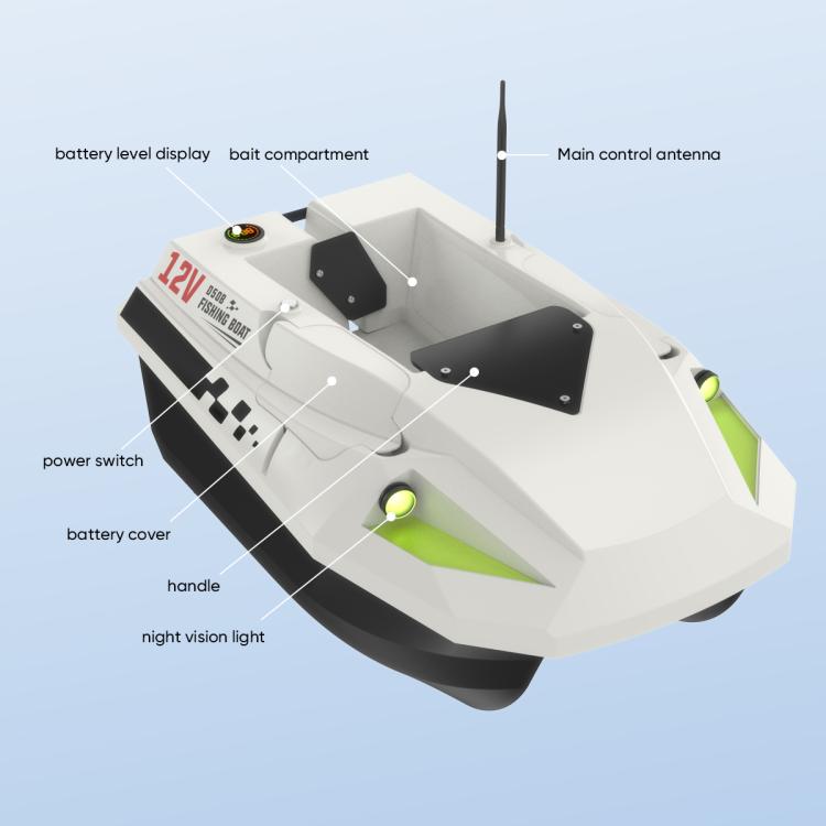 D50B GPS High Speed Smart Remote Control Fishing Bait Boat Support Dragging Net, EU Plug, US Plug, UK Plug