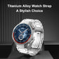 H-Shaped Detachable Press Folding Clasp Titanium Alloy Watch Band, 22mm