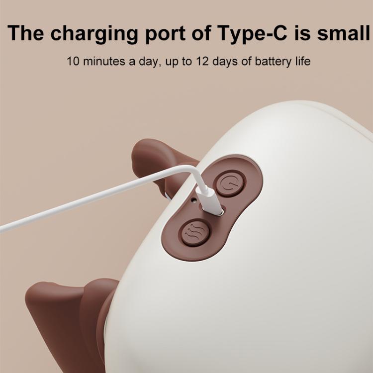 Neck massager showing Type-C charging port on the control module