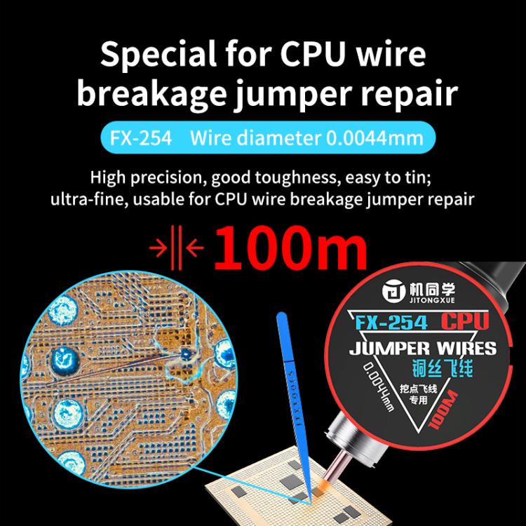 JTX FX Series Special-Purpose Jumper Wire, FX-251 0.01mm, FX-252 0.02mm, FX-254 0.0044mm