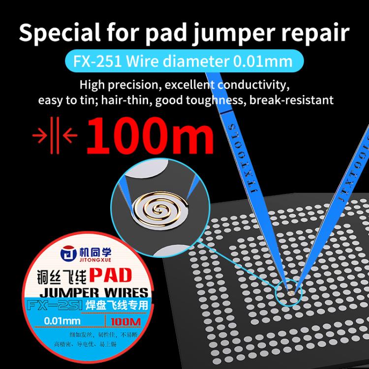 JTX FX Series Special-Purpose Jumper Wire, FX-251 0.01mm, FX-252 0.02mm, FX-254 0.0044mm
