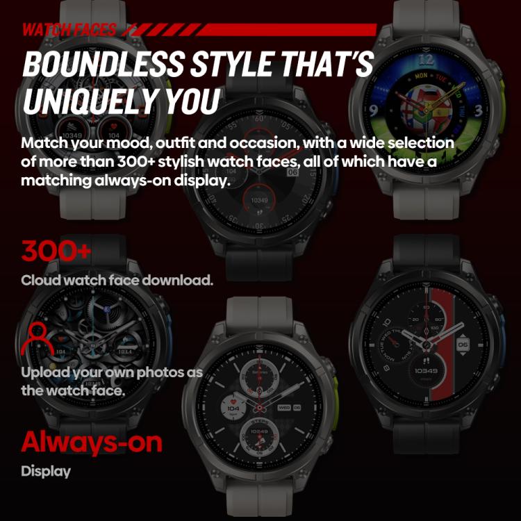 T-Rex 1.43 inch AMOLED Display Rugged Smart Watch with Built-in Flashlight