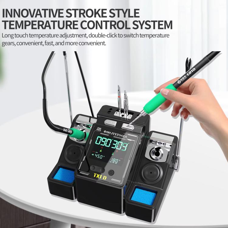 JTX TX1D Dual-Station Smart Soldering Rework Station, EU Plug, US Plug