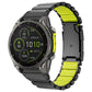 Turtle Buckle Dual Color Titanium Metal Silicone Watch Band, For Garmin 26mm