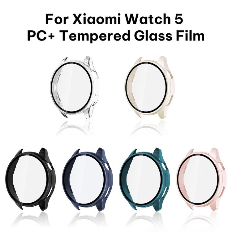 xDfind Solid Color Tempered Film Integrated PC Watch Case, For Xiaomi Watch 5
