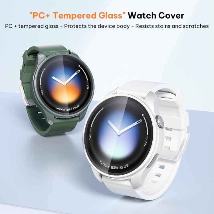 xDfind Solid Color Tempered Film Integrated PC Watch Case, For Xiaomi Watch 5