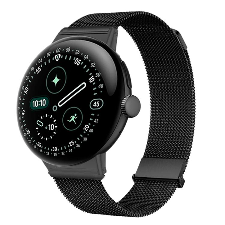Loop Dual Magnetic Buckle Milanese Stainless Steel Watch Band, For Google Pixel Watch 5 / 4 / 3 / 2 / 1 41mm
