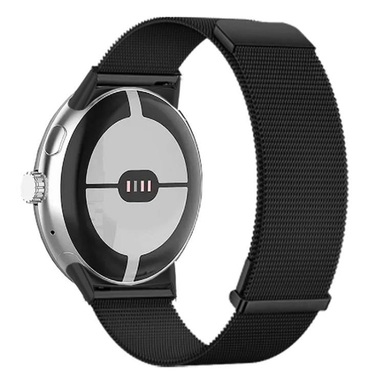 Loop Dual Magnetic Buckle Milanese Stainless Steel Watch Band, For Google Pixel Watch 5 / 4 / 3 / 2 / 1 41mm