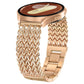xDfind Flat Head Herringbone Braided Stainless Steel Watch Band, 22mm