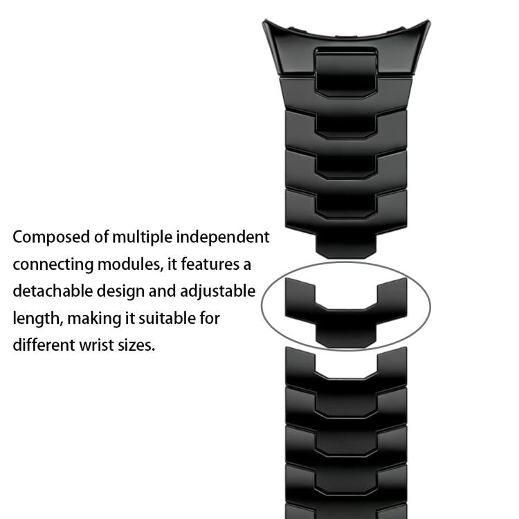 Integrated Iron Man Safety Buckle Titanium Alloy Watch Band, For Google Pixel Watch 5 / 4 / 3 45mm