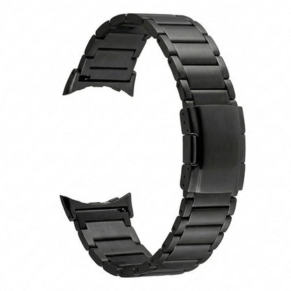 Three Beads Turtle Buckle Titanium Alloy Watch Band, For Google Pixel Watch 5 / 4 / 3 45mm