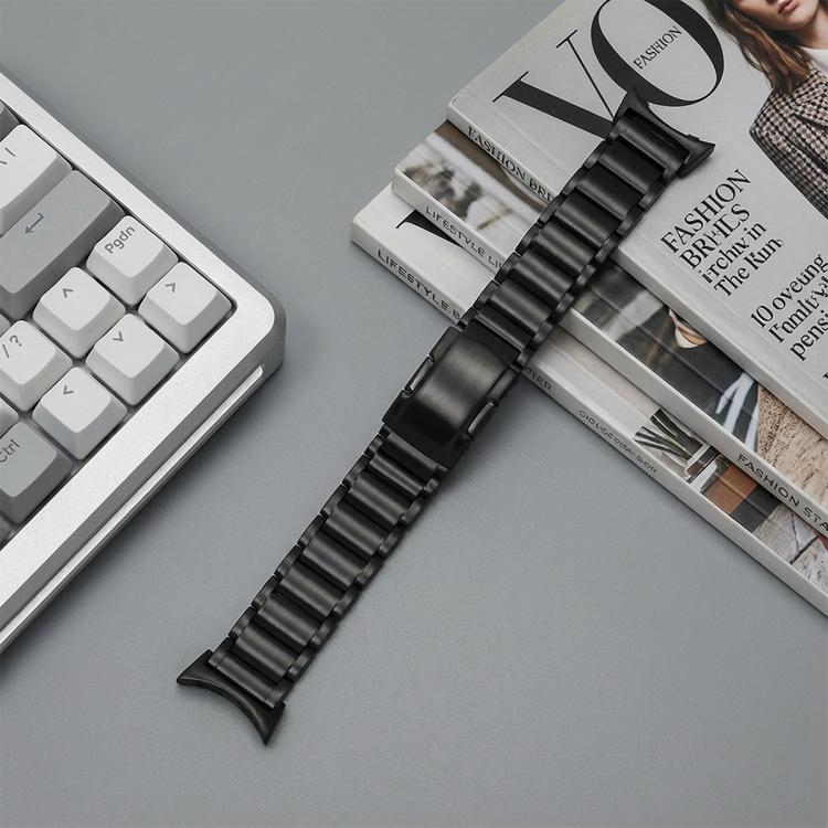 Three Beads Turtle Buckle Titanium Alloy Watch Band, For Google Pixel Watch 5 / 4 / 3 45mm