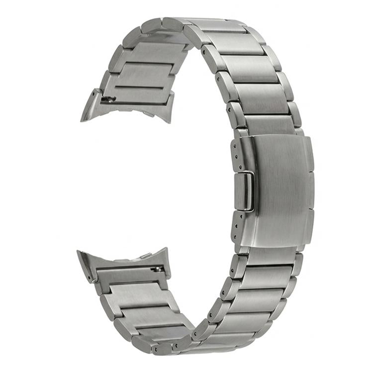 Three Beads Turtle Buckle Titanium Alloy Watch Band, For Google Pixel Watch 5 / 4 / 3 45mm