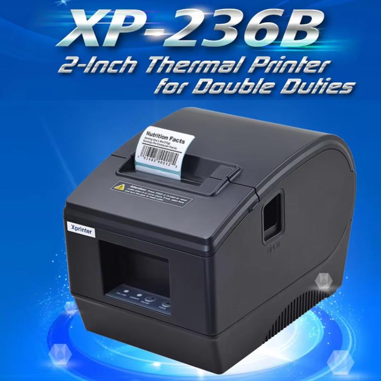 Xprinter XP-236B 48mm Computer Version Thermal Barcode Label Printer, XP-236B