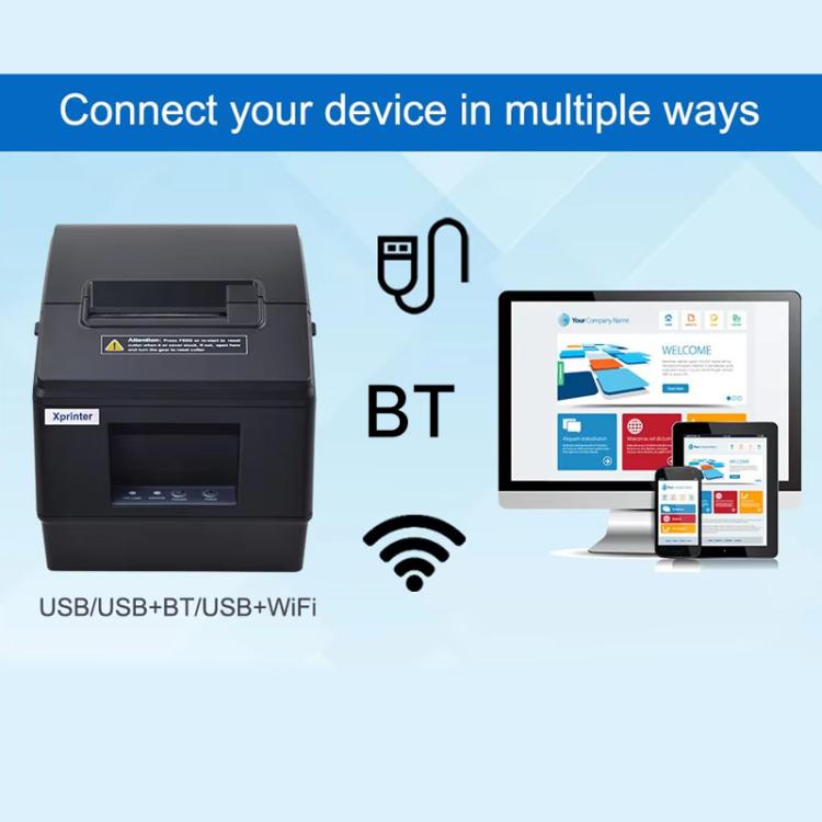 Xprinter XP-236BL 58mm USB+Ethernet Port Computer Version Thermal Barcode Label Printer, XP-236BL  USB