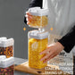 Food-grade moistureproof sealed storage containers stacked with locking white lids