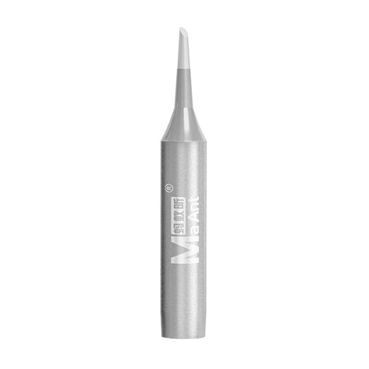 MaAnt universal soldering iron tip, curved cone with pointed end, silver metal