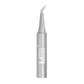 Lead-free soldering iron tip with pointed conical end, silver metal