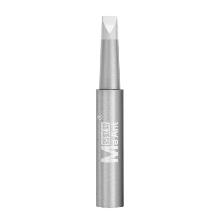 Lead-free soldering iron tip with small conical end, silver metal