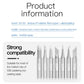Universal soldering iron tips compatible with 936-series irons, multiple head shapes