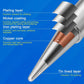 Soldering iron tip cross-section diagram showing metal layers