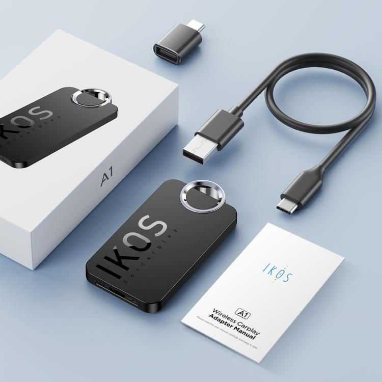 IKOS A1 Wireless CarPlay Bluetooth Adapter, For iOS