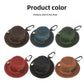 Set of leather hat coin purses in multiple colors with key clips