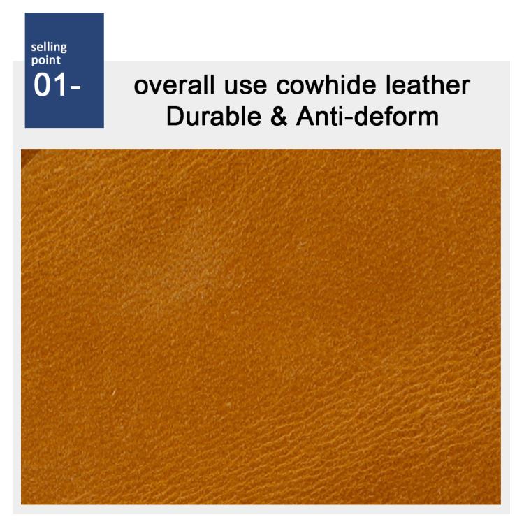 Brown crazy horse leather texture close-up