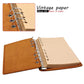 Vintage Genuine Leather Notebook Detachable Loose-Leaf Travel Account Book