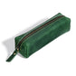 Crazy Horse Leather Stationery Pencil Case Zippered Storage Bag
