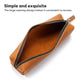 Crazy Horse Leather Stationery Pencil Case Zippered Storage Bag