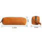 Crazy Horse Leather Stationery Pencil Case Zippered Storage Bag