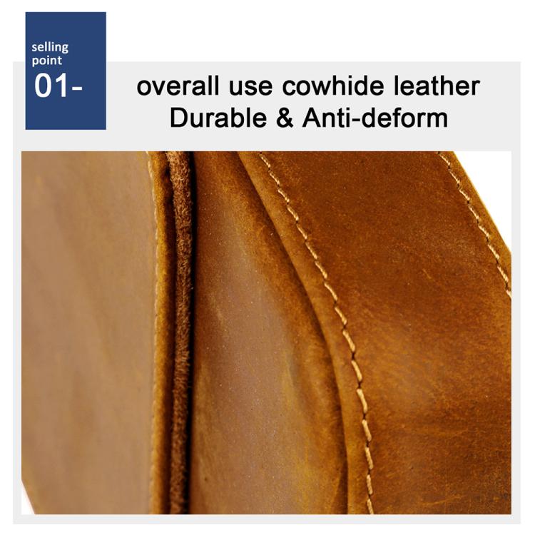 Crazy Horse Leather Pull Out Fountain Pen Cap