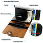 KB238 Oil Wax Texture RFID Aluminum Alloy Multi-card Wallet