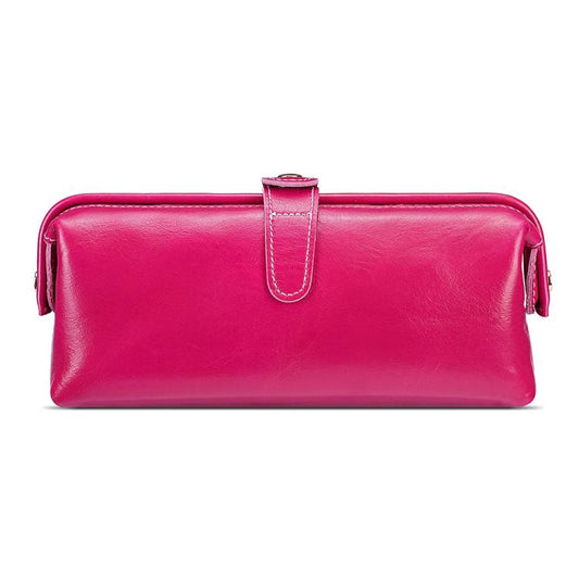 Oil Waxed Leather Toiletries and Cosmetic Tool Storage Bag